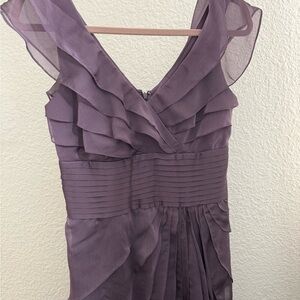 Adrianna Papell Lavender Layered Dress